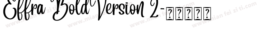 Effra BoldVersion 2字体转换